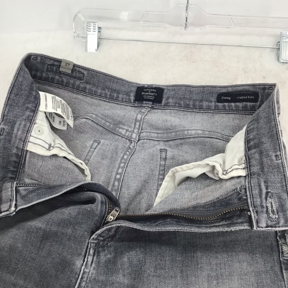 Citizens Of Humanity Women’s Denny Cropped Flare Jeans Gray Casual Size 27 - Picture 6 of 8